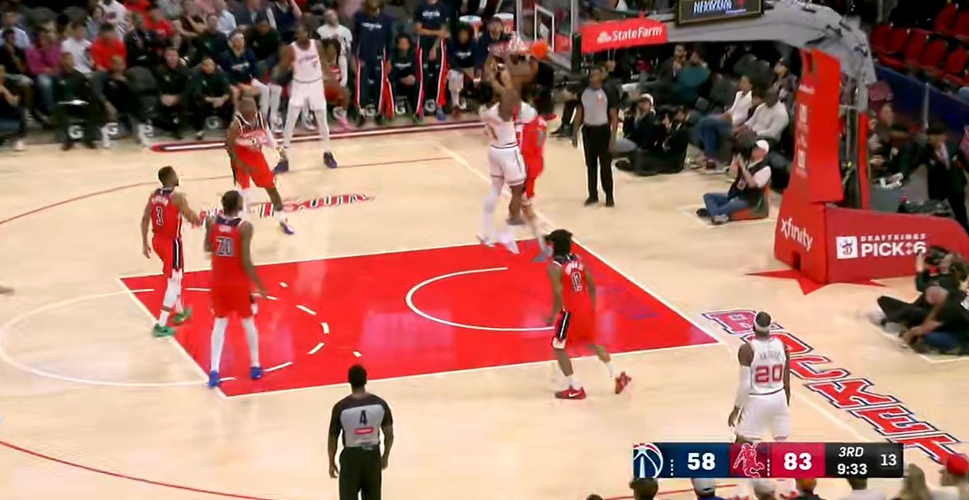 薩爾單節10分5搶籃板，奇才單節淨勝11分保留懸念